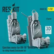   ResKit Models Ejection seats for OV-10 Bronco (2 pcs) for Kitty Hawk/Zimimodel kit (3D Printed) 1:32 (RSU32-0094)