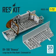   ResKit Models OV-10D Bronco cargo bay for Kitty Hawk/Zimimodel kit (3D Printed) 1:32 (RSU32-0102)
