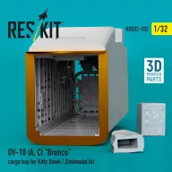   ResKit Models OV-10 (A,C) Bronco cargo bay for Kitty Hawk / Zimimodel kit (3D Printed) 1:32 (RSU32-0103)