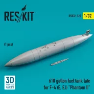  ResKit Models 610 gallon fuel tank late for F-4 (E, EJ) Phantom II (1 pcs) (3D Printed) 1:32 (RSU32-0125)