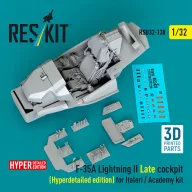   ResKit Models F-35A Lightning II Late cockpit (Hyperdetailed edition) for Italeri / Academy kit (3D Printed) 1:32 (RSU32-0138)