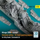 ResKit Models Mirage 2000N cockpit (Detailed edition) for Kitty Hawk / Zimimodel kit (3D Printed) 1:32 (RSU32-0140)