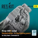 ResKit Models Mirage 2000N cockpit (Detailed edition) for Kitty Hawk / Zimimodel kit (3D Printed) 1:32 (RSU32-0140)