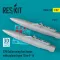 ResKit Models 370 Gallon wing fuel tanks with pylons (type 1) for F-16 (A/B/C/D/E/F/I) (2 pcs) (3D Printed) 1:32 (RSU32-0143)