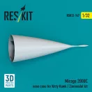 ResKit Models Mirage 2000C nose cone for Kitty Hawk / Zimimodel kit (3D Printed) 1:32 (RSU32-0147)