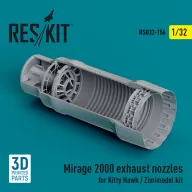   ResKit Models Mirage 2000 exhaust nozzle for Kitty Hawk / Zimimodel kit (3D Printed) 1:32 (RSU32-0156)