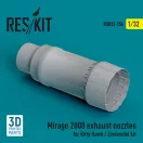 ResKit Models Mirage 2000 exhaust nozzle for Kitty Hawk / Zimimodel kit (3D Printed) 1:32 (RSU32-0156)