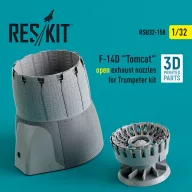   ResKit Models F-14D Tomcat open exhaust nozzles for Trumpeter kit (3D Printed) 1:32 (RSU32-0158)