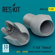   ResKit Models F-14A Tomcat open & closed exhaust nozzles Trumpeter kit (3D Printed) 1:32 (RSU32-0162)