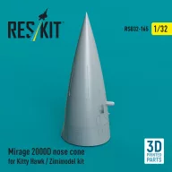   ResKit Models Mirage 2000D nose cone for Kitty Hawk / Zimimodel kit (3D Printed) 1:32 (RSU32-0165)