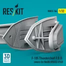ResKit Models F-105 Thunderchief F.O.D. covers for ResKit RSU32-0148 (3D Printed) 1:32 (RSU32-0166)
