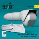 ResKit Models AN/AVQ-26A PAVE Tack pod with pilon for F-4 Phantom II (3D Printed) 1:32 (RSU32-0177)