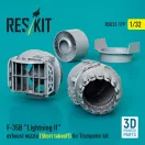 ResKit Models F-35B Lightning II exhaust nozzle (Short takeoff) for Trumpeter kit (3D printed) 1:32 (RSU32-0179)