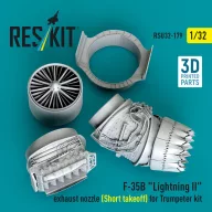   ResKit Models F-35B Lightning II exhaust nozzle (Short takeoff) for Trumpeter kit (3D printed) 1:32 (RSU32-0179)