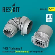   ResKit Models F-35B Lightning II exhaust nozzle (Vertical landing) for Trumpeter kit (3D printed) 1:32 (RSU32-0180)