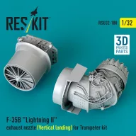   ResKit Models F-35B Lightning II exhaust nozzle (Vertical landing) for Trumpeter kit (3D printed) 1:32 (RSU32-0180)