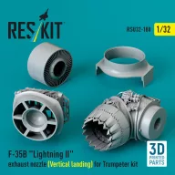   ResKit Models F-35B Lightning II exhaust nozzle (Vertical landing) for Trumpeter kit (3D printed) 1:32 (RSU32-0180)