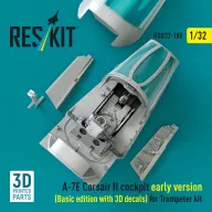   ResKit Models A-7E Corsair II early cockpit (Basic edition with 3D decals) for Trumpeter kit (3D Printed) 1:32 (RSU32-0188)