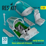   ResKit Models A-7E Corsair II early cockpit (Basic edition with 3D decals) for Trumpeter kit (3D Printed) 1:32 (RSU32-0188)