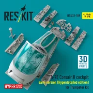   ResKit Models A-7E Corsair II early cockpit (Hyperdetailed edition) for Trumpeter kit (3D Printed) 1:32 (RSU32-0189)