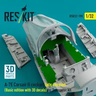   ResKit Models A-7E Corsair II late cockpit (Basic edition with 3D decals) for Trumpeter kit (3D Printed) 1:32 (RSU32-0190)