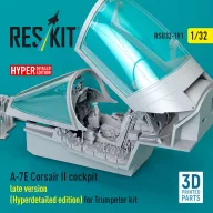   ResKit Models A-7E Corsair II late cockpit (Hyperdetailed edition) for Trumpeter kit (3D Printed) 1:32 (RSU32-0191)