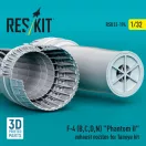 ResKit Models F-4 (B, C, D, N) Phantom II exhaust nozzles for Tamiya kit (3d Printed) 1:32 (RSU32-0194)