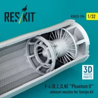   ResKit Models F-4 (B, C, D, N) Phantom II exhaust nozzles for Tamiya kit (3d Printed) 1:32 (RSU32-0194)