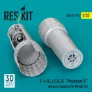ResKit Models F-4 (E, J, F, G, S) Phantom II exhaust nozzles for Revell kit (3D Printed) 1:32 (RSU32-0195)