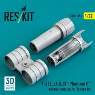   ResKit Models F-4 (E, J, F, G, S) Phantom II exhaust nozzles for Tamiya kit (3D Printed) 1:32 (RSU32-0196)