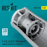   ResKit Models F-4 (E, J, F, G, S) Phantom II exhaust nozzles for Tamiya kit (3D Printed) 1:32 (RSU32-0196)