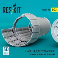   ResKit Models F-4 (E, J, F, G, S) Phantom II exhaust nozzles for Tamiya kit (3D Printed) 1:32 (RSU32-0196)