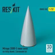  ResKit Models Mirage 2000-5 nose cone for Kitty Hawk / Zimimodel kit (3D Printed) 1:32 (RSU32-0201)