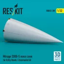 ResKit Models Mirage 2000-5 nose cone for Kitty Hawk / Zimimodel kit (3D Printed) 1:32 (RSU32-0201)