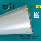 ResKit Models Mirage 2000-5 nose cone for Kitty Hawk / Zimimodel kit (3D Printed) 1:32 (RSU32-0201)