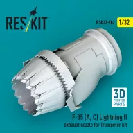   ResKit Models F-35 (A, ?) Lightning II exhaust nozzle for Trumpeter kit (3D Printed) 1:32 (RSU32-0202)