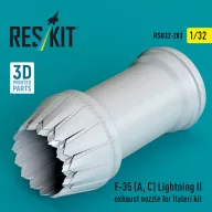   ResKit Models F-35 (A, ?) Lightning II exhaust nozzle for Italeri kit (3D Printed) 1:32 (RSU32-0203)
