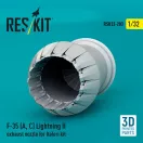 ResKit Models F-35 (A, ?) Lightning II exhaust nozzle for Italeri kit (3D Printed) 1:32 (RSU32-0203)