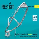 ResKit Models F-35A Lightning II open canopy frame for Italeri / Academy kit (3D Printed) 1:32 (RSU32-0205)