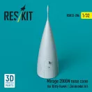 ResKit Models Mirage 2000N nose cone for Kitty Hawk / Zimimodel kit (3D Printed) 1:32 (RSU32-0206)