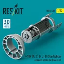ResKit Models F-104 (A, C, D, J, G) Starfighter exhaust nozzle for Italeri kit (3D Printed) 1:32 (RSU32-0207)