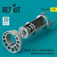  ResKit Models F-104 (A, C, D, J, G) Starfighter exhaust nozzle for Italeri kit (3D Printed) 1:32 (RSU32-0207)