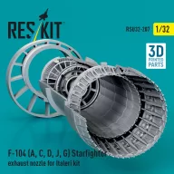   ResKit Models F-104 (A, C, D, J, G) Starfighter exhaust nozzle for Italeri kit (3D Printed) 1:32 (RSU32-0207)
