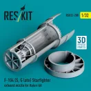 ResKit Models F-104 (S, G late) Starfighter exhaust nozzle for Italeri kit (3D Printed) 1:32 (RSU32-0208)