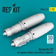   ResKit Models Horten Ho 229 jet engines Junkers Jumo 004 (2 pcs) (3D Printed) for Takom 1:32 (RSU32-0222)