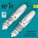 ResKit Models Horten Ho 229 jet engines Junkers Jumo 004 (2 pcs) (3D Printed) for Takom 1:32 (RSU32-0222)