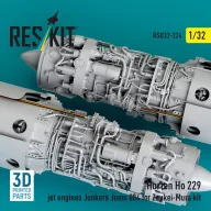   ResKit Models Horten Ho 229 jet engines Junkers Jumo 004 (2 pcs) (3D Printed) for Zoukei-Mura 1:32 (RSU32-0224)