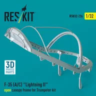   ResKit Models F-35 (A/C) Lightning II open canopy frame for Trumpeter kit (3D Printed) 1:32 (RSU32-0226)