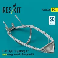   ResKit Models F-35 (A/C) Lightning II open canopy frame for Trumpeter kit (3D Printed) 1:32 (RSU32-0226)