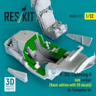   ResKit Models F-35C Lightning II late cockpit (Basic edition with 3D decals) for Trumpeter kit (3D Printed) 1:32 (RSU32-0227)